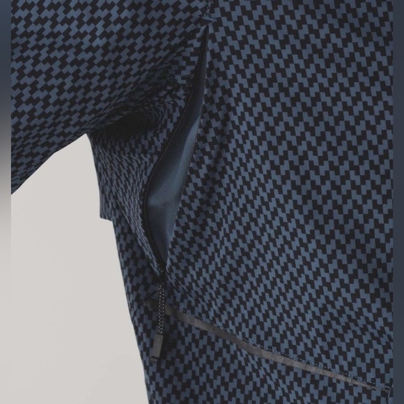 Lululemon Men’s Surge Jacket Saint James Tweed Iron Blue Black Size M - Picture 4 of 12